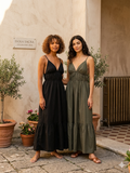 Vestito in cotone con bretelle